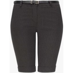 stand-prive.com Bermuda à revers imprimé pois - Noir noir 36 female