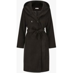 stand-prive.com Manteau long ceinturé à capuche - Noir noir 36 female