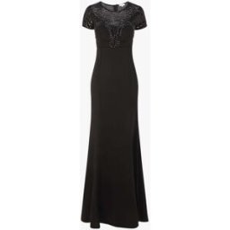 stand-prive.com Robe longue à bustier à perles et sequins - Noir noir 36 female