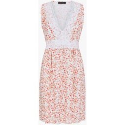 stand-prive.com Robe mi-longue sans manches motif feuilles - Rose pêche rose-peche 36 female