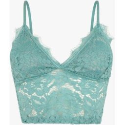 stand-prive.com Crop top en dentelle ajourée - Turquoise turquoise 36/38 female