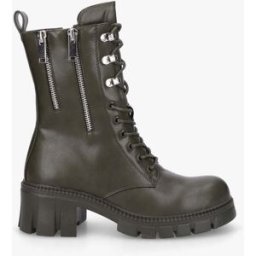 stand-prive.com Boots montantes à lacets et zips - Kaki kaki 36 female
