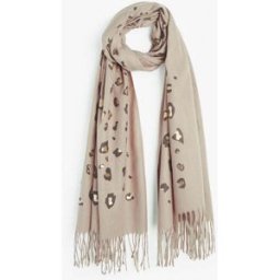 stand-prive.com Foulard épais imprimé léopard irisé - Taupe taupe T.U female