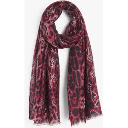 stand-prive.com Foulard imprimé léopard irisé - Pourpre pourpre T.U female