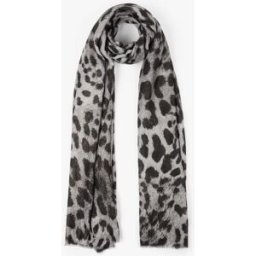 stand-prive.com Foulard irisé imprimé léopard - Gris gris T.U female