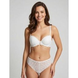 stand-prive.com Ensemble lingerie à bijou coeurs - Blanc blanc 85B/36 female