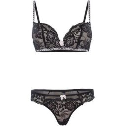 stand-prive.com Ensemble SG et string liseré contrasté - noir/rose noir-rose 100C/42 female