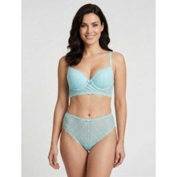 stand-prive.com Ensemble lingerie en dentelle fantaisie - Turquoise turquoise 85B/36 female