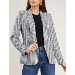 stand-prive.com Blazer à imprimé pied de poule - noir noir 36 female