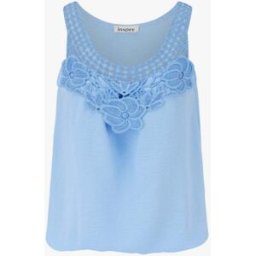 stand-prive.com Top sans manches à dentelle et crochet - Bleu ciel bleu-ciel 36 female