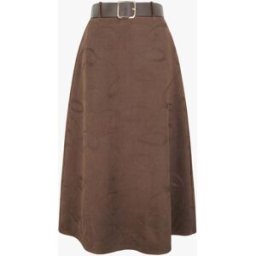 stand-prive.com Jupe longue en suédine à broderies fantaisies - Chocolat chocolat 36 female