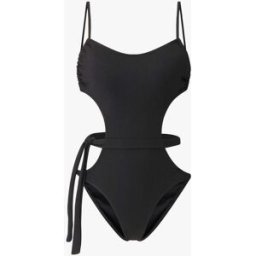 stand-prive.com Maillot de bain échancré à lien décoratif - Noir noir 34 female