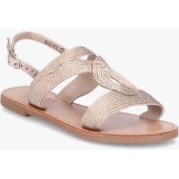 stand-prive.com Nu-pieds à ganses entrelacées et texturées - Champagne champagne 36 female