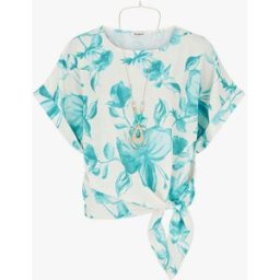 stand-prive.com Top imprimé floral à nouer - Turquoise turquoise 36 female