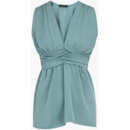 stand-prive.com Top empire uni sans manches col V - Turquoise turquoise 36 female