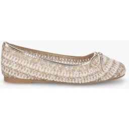 stand-prive.com Ballerines plates tissées à détail irisé - Or or 36 female