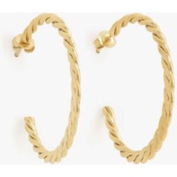 stand-prive.com Boucles d'oreilles demi créoles torsadés - Or or T.U female