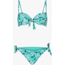 stand-prive.com Maillot de bain 2 pièces à noeud imprimé floral - Vert d'eau vert-deau 36 female