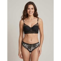 stand-prive.com Ensemble soutien-gorge et string en dentelle - Noir noir 100C/42 female