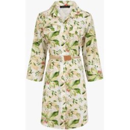 stand-prive.com Robe chemise droite imprimé fleurs de lys - Blanc blanc 36 female