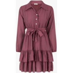 stand-prive.com Robe courte volantée - Prune prune T.U female
