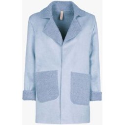 stand-prive.com Veste légère style cuir retourné - Bleu charrette clair bleu-charrette-clair 36 female