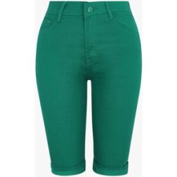 stand-prive.com Bermuda push up uni à ourlets - Vert vert 38 female