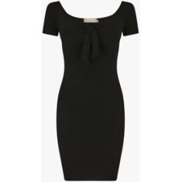 stand-prive.com Robe bustier côtélé à col bardot - Noir noir 36 female