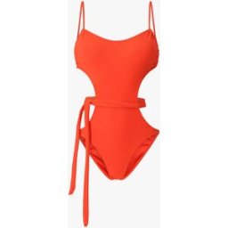 stand-prive.com Maillot de bain échancré à lien décoratif - Orange orange 34 female