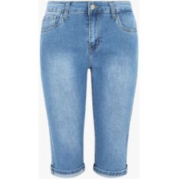 stand-prive.com Bermuda en jean coupe droite à revers - Bleu bleu 38 female