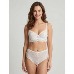 stand-prive.com Ensemble soutien-gorge et culotte à bijoux arbre strassé - Blanc blanc 100C/42 female