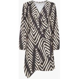 stand-prive.com Robe portefeuille imprimé graphique - Brun foncé brun-fonce 36 female