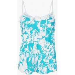 stand-prive.com Caraco satiné imprimé fleuri - Turquoise turquoise 36 female