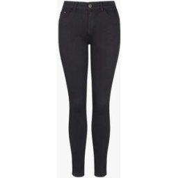stand-prive.com Jean slim uni taille haute - Noir noir 36 female