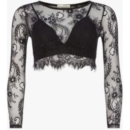 stand-prive.com Crop-top dentelle et soutien-gorge - Noir noir 36/38 female
