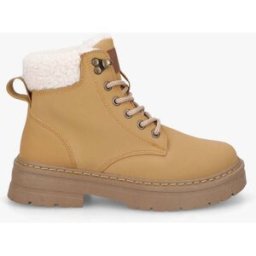 stand-prive.com Boots en simili à revers et lacets - Camel camel 36 female