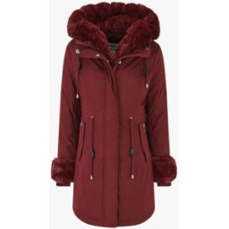 stand-prive.com Parka uni à fourrure synthétique amovible - Prune prune 36 female