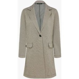 stand-prive.com Veste mi-longue à motif pied de poule - Beige beige 36 female