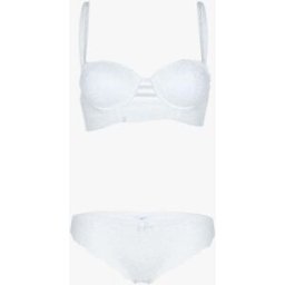stand-prive.com Ensemble bustier en dentelle festonnée et lanières - écru - ecru ecru 100C/42 female