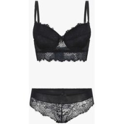 stand-prive.com Ensemble lingerie en dentelle - Noir noir 100C/42 female