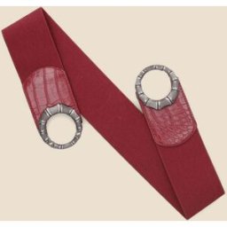stand-prive.com Ceinture élastiquée imprimé croco - Rouge rouge T.U female