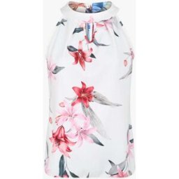 stand-prive.com Top sans manches à imprimé fleurs de lys - Blanc blanc 36 female