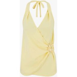 stand-prive.com Top à dos nu et empiècement bijou - Jaune jaune 36 female