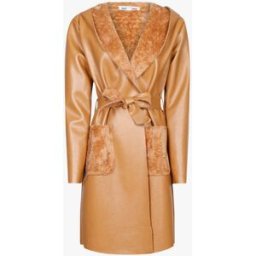stand-prive.com Veste droite style cuir retourné - Camel camel 36 female