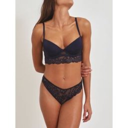 stand-prive.com Ensemble lingerie à dentelle fleurie - Marine marine 100C/42 female