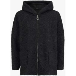stand-prive.com Manteau oversize à capuche en maille bouclette - Noir noir 36 female