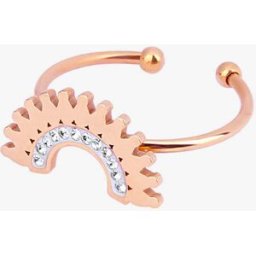 stand-prive.com Bague ornée d'un diadème strassé - Champagne champagne T.U female