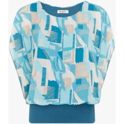 stand-prive.com Top boule manches courtes imprimé graphique - Turquoise turquoise 36 female