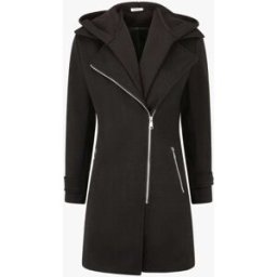 stand-prive.com Manteau à empiècement style sweat - Noir noir 36 female