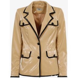 stand-prive.com Veste en vinyle à bords contrastés - beige/noir beige-noir 36 female